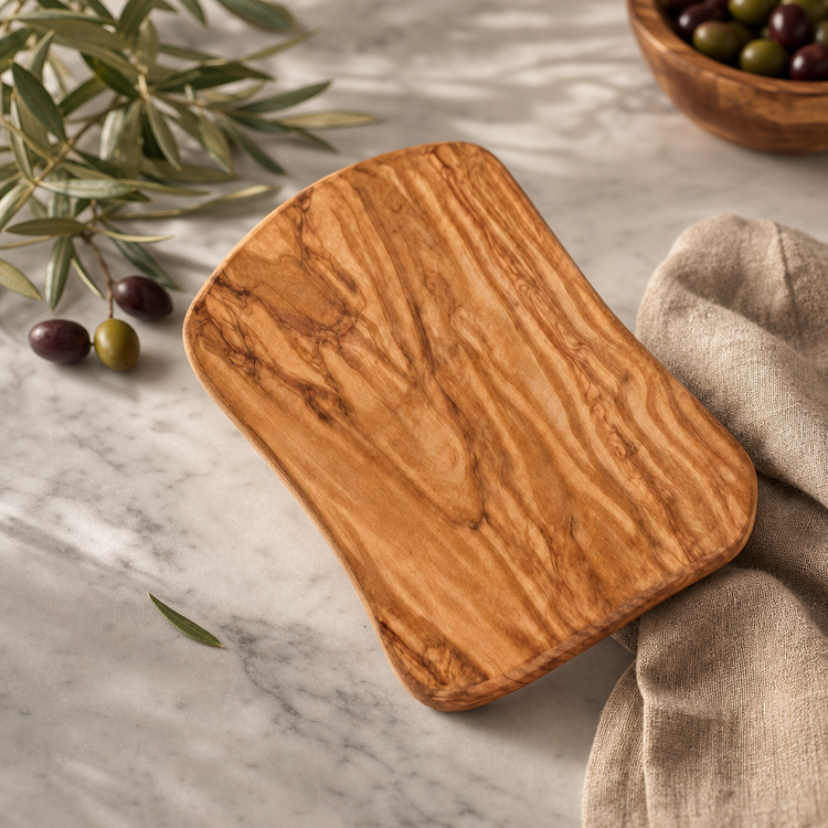 Product image #3 for Olive Wood Rectangular Serving Board, 10 x 7 x 3/4 Inch