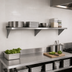 Thumbnail image #3 for Wall-Mounted Shelf with Center Bracket, 72 x 12 x 10 Inches, 18-Gauge 430 Stainless Steel