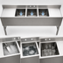 Thumbnail image #3 for Omcan 3-Compartment Underbar Sink with Left and Right Drainboards, 72 Inch Wide