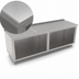 Thumbnail image #3 for John Boos Modular Base Stainless Steel Open Front Cabinet Base Work Table with 16-Gauge Top and 1-1/2-Inch Rear Riser