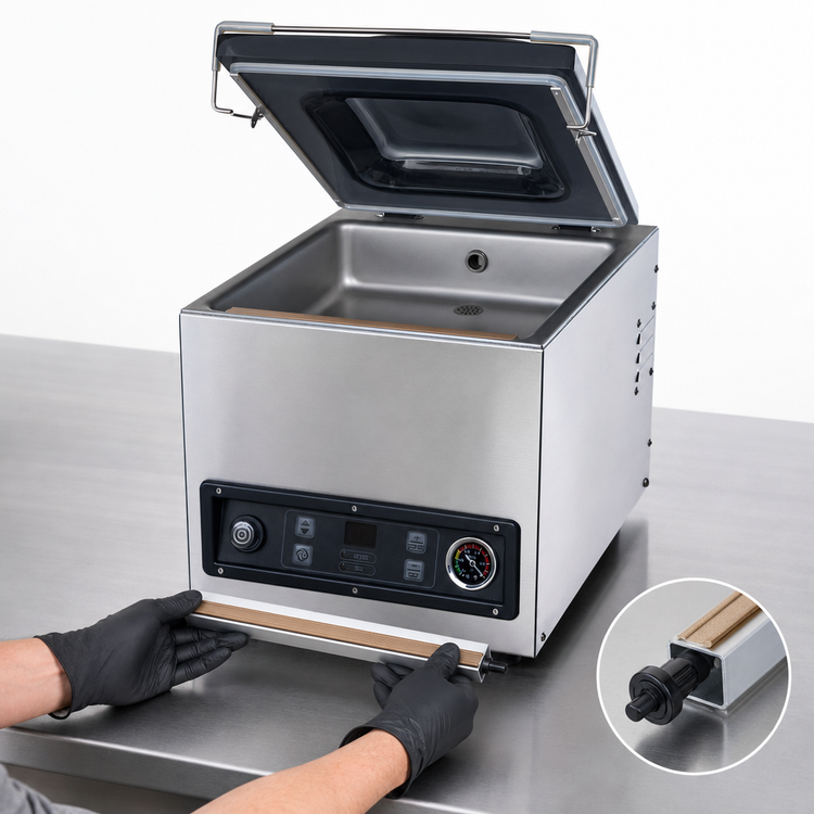 Product image #3 for Hamilton Beach Commercial PrimaVac HVC254-CE Countertop In-Chamber Vacuum Sealer, 10-Inch Seal Bar, 220-240V