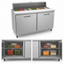 Thumbnail image #4 for Kelvinator Commercial Two-Section Refrigerated Sandwich/Salad Prep Table, 61-1/4 Inch, 16 x 1/6 Pan Capacity