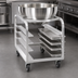 Thumbnail image #4 for New Age Mixing Bowl Dolly for 30 Qt Bowl with 4 Full-Size Pan Storage