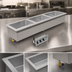 Thumbnail image #3 for Advance Tabco Slimline Drop-In Electric Sealed Hot Food Well, 3-Well, 208/240V, with Drains