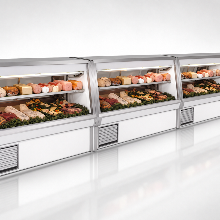 Product image #3 for Howard-McCray 34E Series Endless Design Self-Contained Deli Meat & Cheese Service Case with LED Lighting and Stainless Steel Top, 52.5 Inch W, White