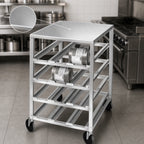 Thumbnail image #3 for Channel Manufacturing CSR-4MA Half-Size Mobile Aluminum Can Rack, 72 #10 Can Capacity, Holds #5 and #10 Cans