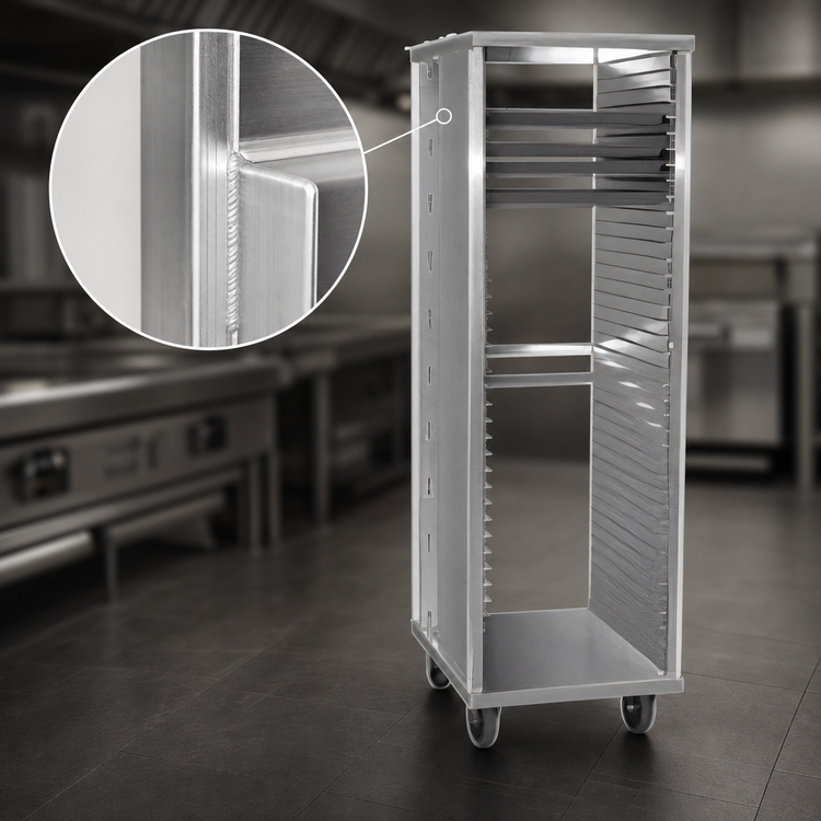 Product image #3 for Carter-Hoffmann 19-Pan End-Loading Extruded Side Panel Tray Rack for 18 x 26 Inch Trays