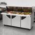 Thumbnail image #3 for Super Deluxe Three-Section Sandwich/Salad Mega Top Refrigerated Prep Table with 30-Pan Opening, 72-5/8-Inch Wide