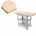 Thumbnail image #4 for John Boos Cucina Elegante CUCE50 50-Inch Mobile Maple Butcher Block Cart with Drawer and Drop Leaves