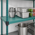 Thumbnail image #3 for QuadPlus Solid Green Polymer Shelf Mat with Quad-Adjust Wire Frame, 60 x 18 Inches