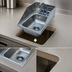 Thumbnail image #3 for Advance Tabco Drop-In 1-Compartment Stainless Steel Sink with Gooseneck Faucet and Basket Drain