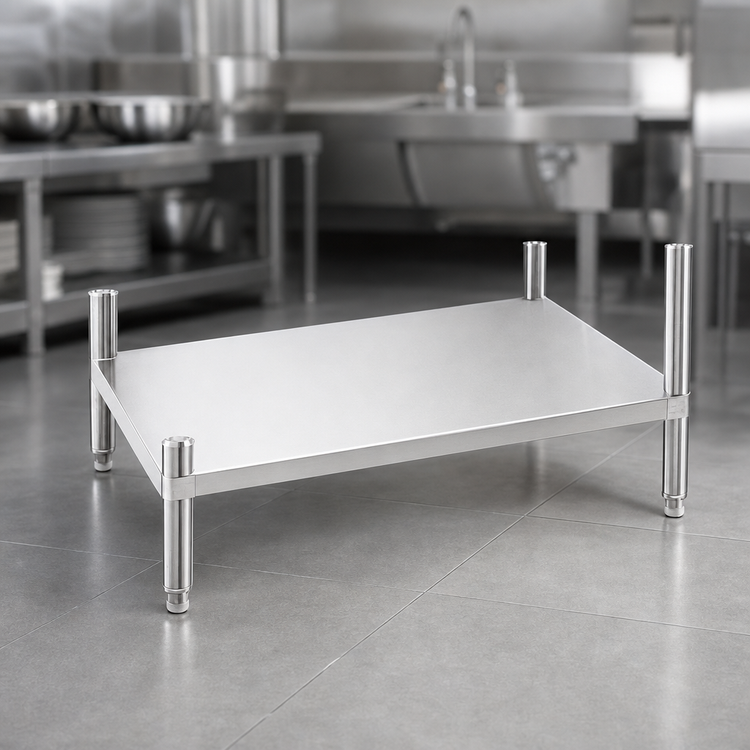 Product image #3 for Advance Tabco Stainless Steel Dishtable Undershelf, 138"W x 24"D
