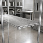 Thumbnail image #3 for Quantum 1860S 304 Stainless Steel Wire Shelf, 60"W x 18"D, 600–800 lb. Capacity