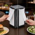 Thumbnail image #3 for San Jamar Black Tallfold Tabletop Napkin Dispenser, 2-Sided, 150 Capacity