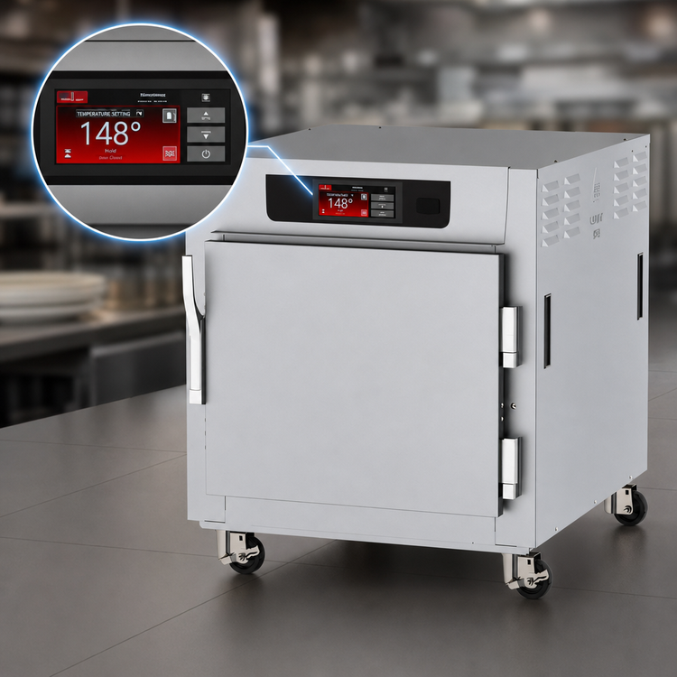 Product image #3 for Metro C5 8 Series Mobile Undercounter Heated Holding Cabinet with Solid Door, Universal Wire Slides, and Touch-Screen Controls