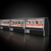 Thumbnail image #3 for Howard-McCray 34E Series Endless Design Self-Contained Double Duty Fish/Poultry Service Case, 76.5-Inch, Black Exterior, LED Lighting