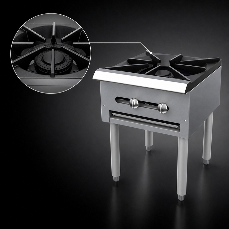 Product image #3 for Garland Regal Series 18-Inch Single-Burner Stock Pot Range, Manual Controls, Standing Pilot, Stainless Steel, Floor Model
