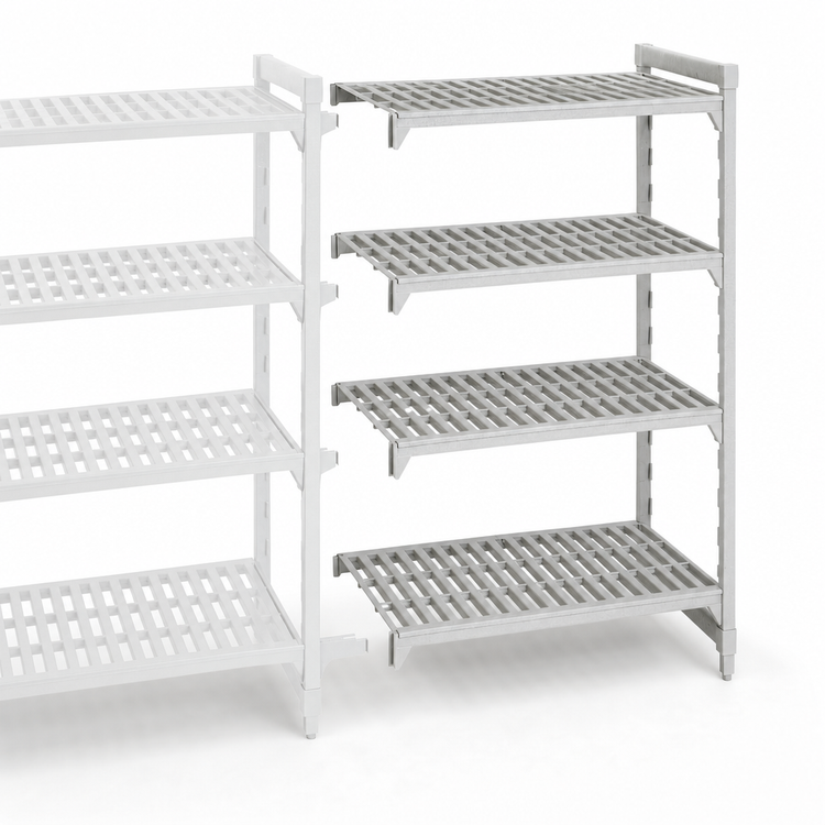 Product image #4 for Cambro Camshelving Premium 21 in. x 48 in. x 72 in. 4-Shelf Vented Add-On Shelving Unit