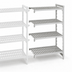 Thumbnail image #4 for Cambro Camshelving Premium 21 in. x 48 in. x 72 in. 4-Shelf Vented Add-On Shelving Unit