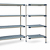 Thumbnail image #3 for MetroMax 4 24-Inch W x 21-Inch D x 74-Inch H Blue Add-On Open-Grid Polymer Shelving Unit