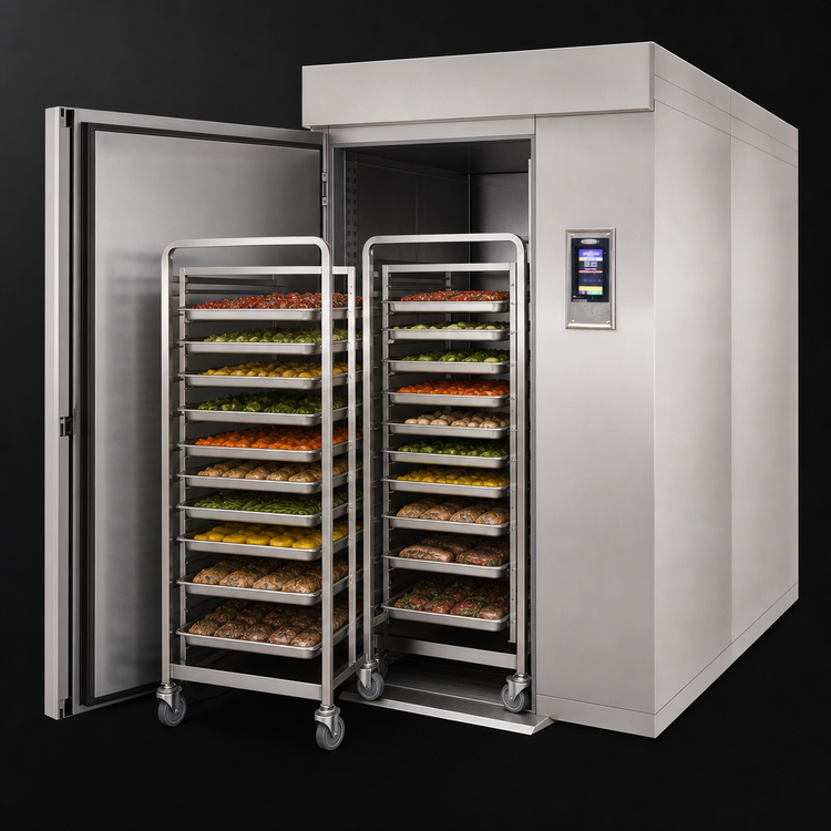 Product image #3 for HURRiCHiLL Modular Roll-In Blast Chiller/Shock Freezer, Remote Refrigeration, 2-Trolley Capacity