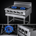 Thumbnail image #3 for Titan Heavy Duty 12-Inch Modular Gas Open Burner Range with 2 Burners