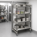Thumbnail image #3 for Camshelving Elements XTRA Series High Density Top Rail 4-Shelf Solid Mobile Starter Unit, 24 x 60 x 80 Inches, Speckled Gray