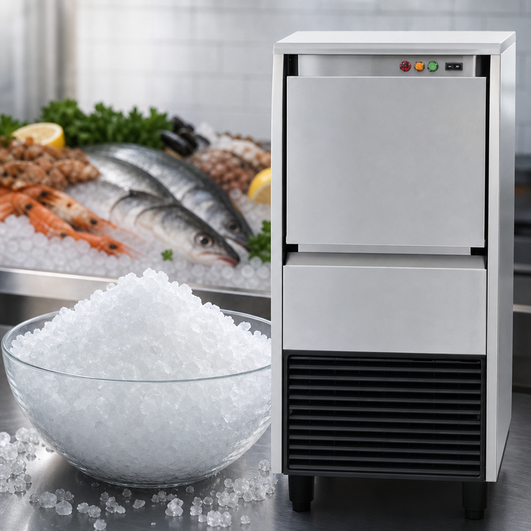 Product image #3 for ICE QUEEN IQ 200C Self-Contained Granular Ice Machine with 44 lb Storage Bin