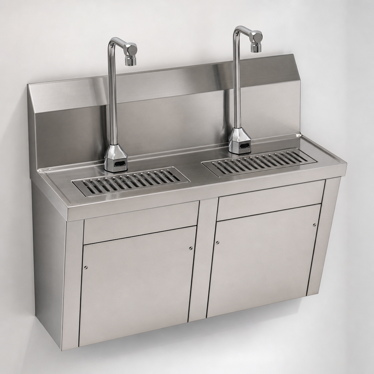 Product image #3 for Eagle Group Wall-Mounted Double Electronic-Eye Bottle Filler Station with 10-Inch Clearance