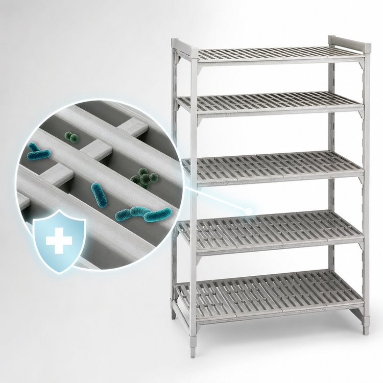 Product image #4 for Cambro Camshelving Premium 5-Shelf Vented Stationary Starter Unit, 21 x 24 x 72 Inches