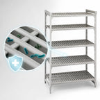 Thumbnail image #4 for Cambro Camshelving® Premium CPU212472V5480 5-Shelf Vented Stationary Starter Shelving Unit, 21 x 24 x 72 Inches