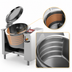 Thumbnail image #3 for Cucimix UCBTE018CV1 Electric Tilting Skillet Braising Pan with Automatic Mixer, 18 Gallon