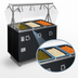 Thumbnail image #3 for Vollrath 2-Series Affordable Portable Deluxe 3-Well Mobile Hot Food Station with Buffet-Style Breath Guard