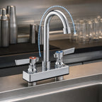 Thumbnail image #3 for Vollrath 2612 Deck-Mounted Gooseneck Bar Faucet, 4-Inch Centers, 7.5-Inch High for Drop-In Sinks