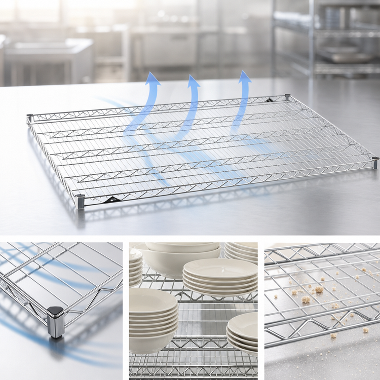 Product image #3 for Metro Super Erecta Super Wide 48"W x 36"D Chrome-Plated Wire Shelf