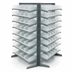 Thumbnail image #3 for Quantum Sloped Double-Sided Pick Rack with 64 Clear Bins, 36W x 24D x 60H