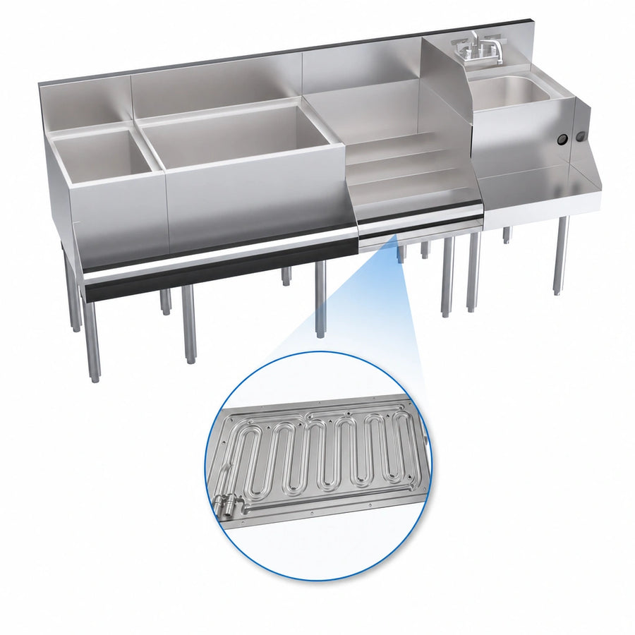 Built-In 10-Circuit Cold Plate