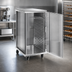 Thumbnail image #3 for FWE Intermediate Height Enclosed Non-Insulated Aluminum Pan Rack Transport Cabinet, 24 Slides, 18 x 26 Tray Capacity