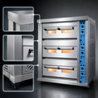 Thumbnail image #3 for American Baking Systems ABSGDO-801A Single-Deck Three-Pan Gas Deck Oven