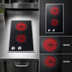Thumbnail image #4 for Summit Commercial 2-Burner Electric Radiant Cooktop with Black Ceramic Glass Surface