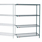 Thumbnail image #3 for Metro Super Erecta AN336K3 36"W x 18"D x 63"H 4-Shelf Wire Add-On Shelving Unit, Metroseal 3 Finish