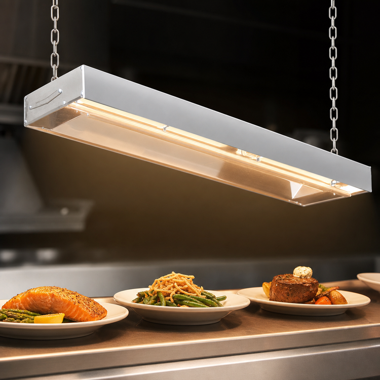 Product image #3 for Eagle RedHots 66-Inch Single Rod-Type Lighted Strip Heat Lamp, 240V, Standard-Watt