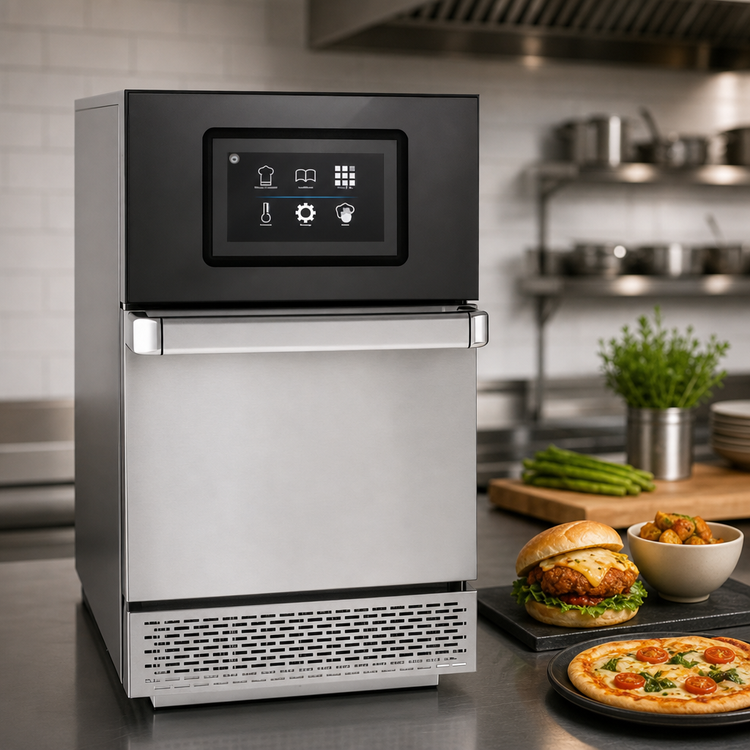 Product image #3 for Merrychef conneX 12 Standard Power Ventless Microwave Convection/Impingement High-Speed Oven, 12 x 12 Inch Cavity, Stainless Steel