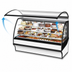 Thumbnail image #4 for 77-1/4-Inch Curved Glass Self-Contained Refrigerated Bakery Display Case with Glass Ends, White