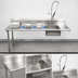 Thumbnail image #3 for BK Resources 60-Inch Straight Soiled Dishtable with 20
