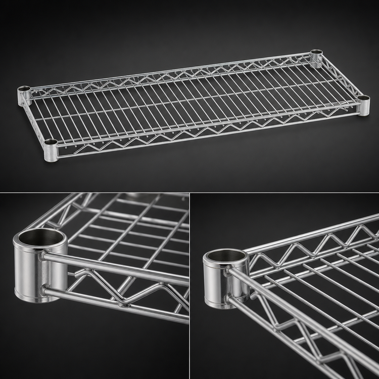 Product image #3 for Eagle Group QuadTruss 72-Inch x 30-Inch Stainless Steel Wire Shelf