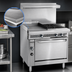 Thumbnail image #3 for Imperial Spec Series Heavy-Duty 36-Inch Gas Range with 18-Inch Thermostatic Griddle, Two Open Burners, and Convection Oven