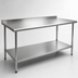 Thumbnail image #3 for Eagle Spec-Master 72-Inch x 30-Inch 14-Gauge Stainless Steel Work Table with Rear Up-Turn and Undershelf
