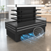 Thumbnail image #3 for Turbo Air TIOM-36CSCB-N 84 5/8-Inch Island Display Self-Serve Refrigerated Merchandiser, 41.9 Cu. Ft., 3-Tier, Black