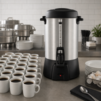 Thumbnail image #3 for Hamilton Beach Proctor-Silex 45060R 60-Cup Commercial Electric Coffee Urn, Single-Wall Insulated, Brushed Aluminum